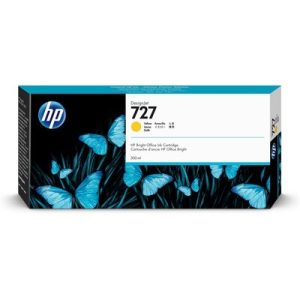 HP tintapatron 727 300 ml-es sárga DesignJet - F9J78A